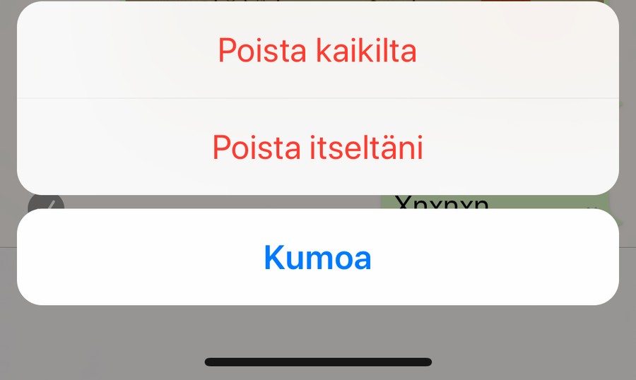 Whatsapp poista vaihtoehdot